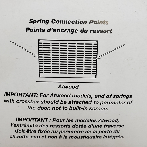 Flying insect screen for RV water heater Atwood 6 10 and Suburban 6 Camco WH500 - Picture 3 of 10